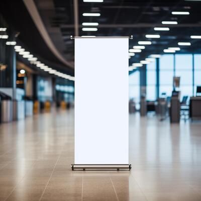Roll-Up Banner (85x200 cm – Baskı + Mekanizma)