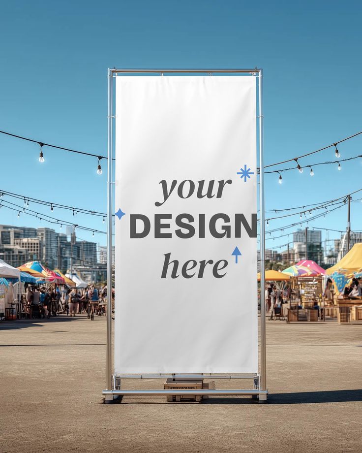 Roll-Up Banner (85x200 cm – Baskı + Mekanizma)