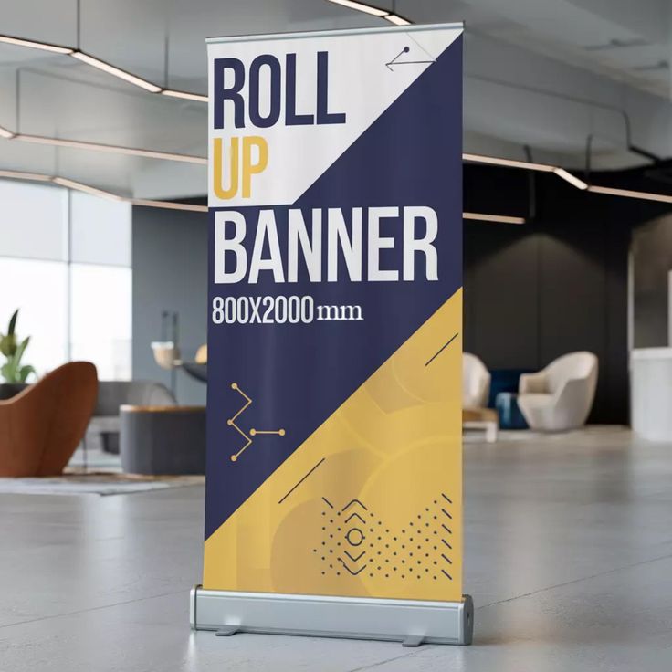 Roll-Up Banner (85x200 cm – Baskı + Mekanizma)